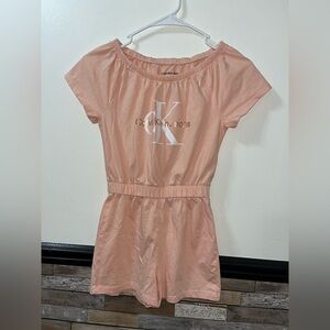 Calvin Klein Jeans Light Pink Kids Romper Size 7
